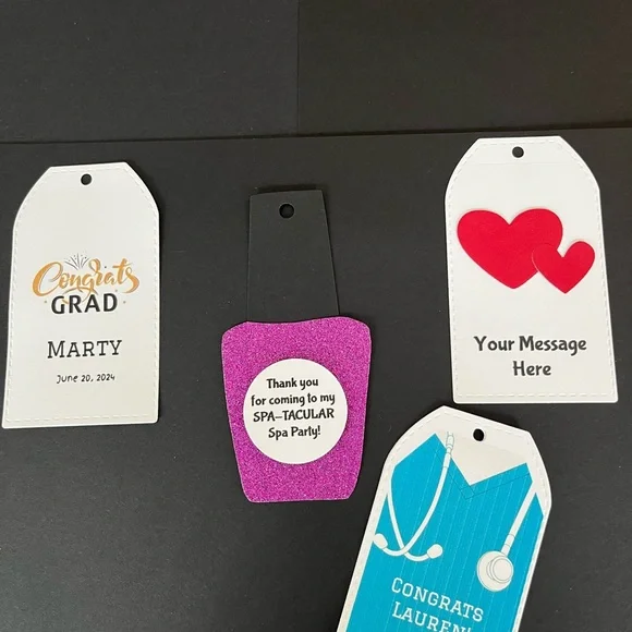 Custom design favor tags. Set of 10 $12.00 - Picture 3 of 3